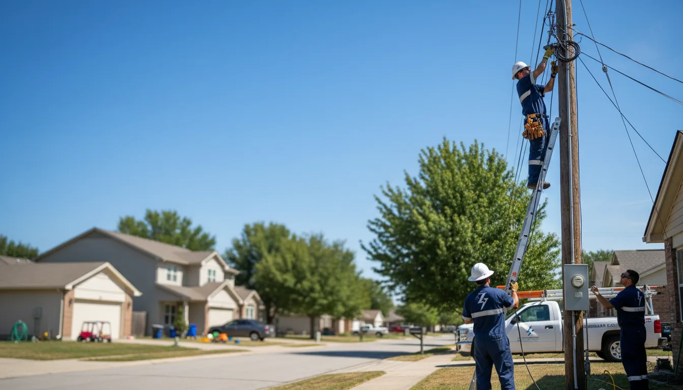 Residential electrician providing installation services in Magnetic Springs, OH